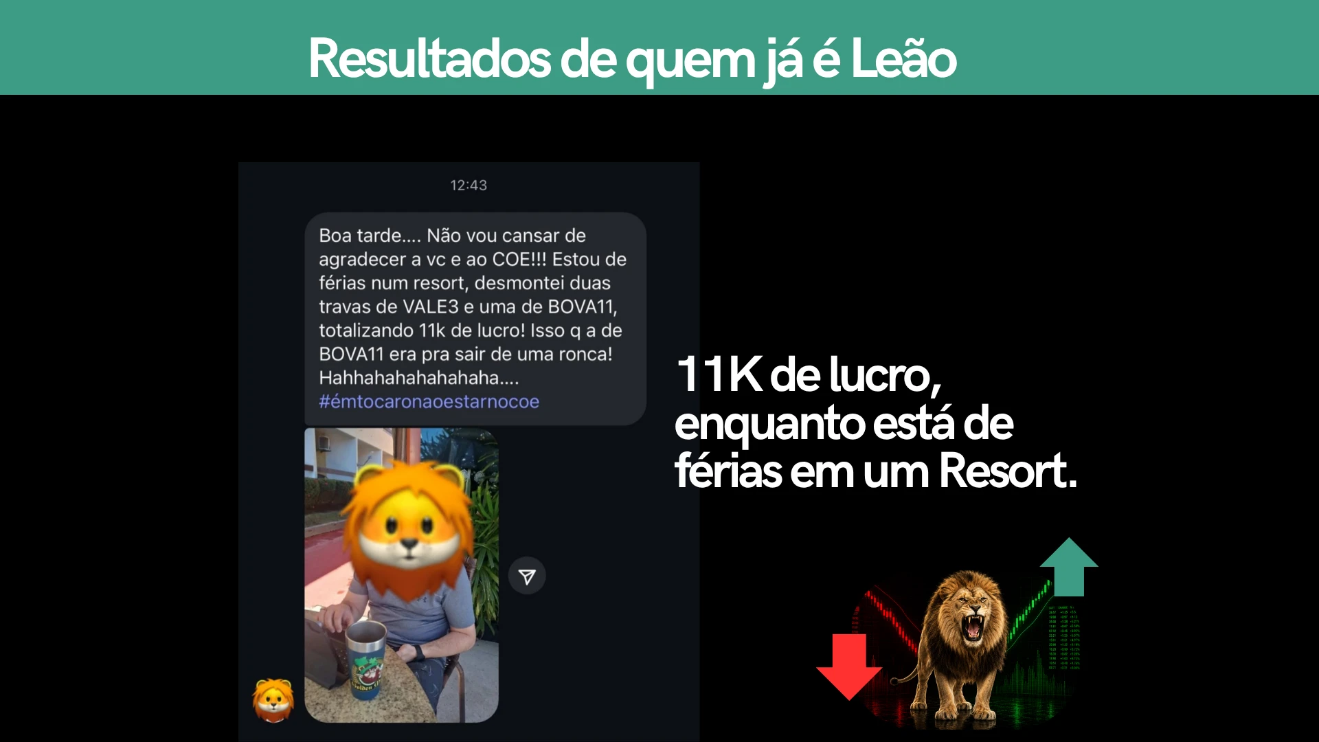 Print real de resultado de aluno do CEO