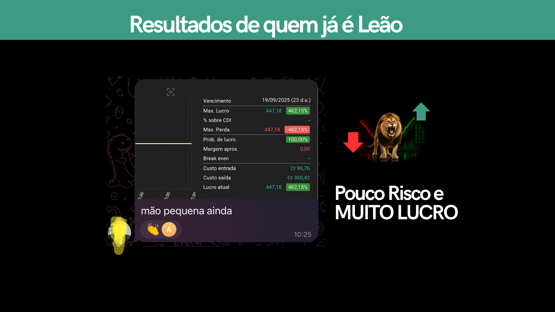 Print real de resultado de aluno do CEO