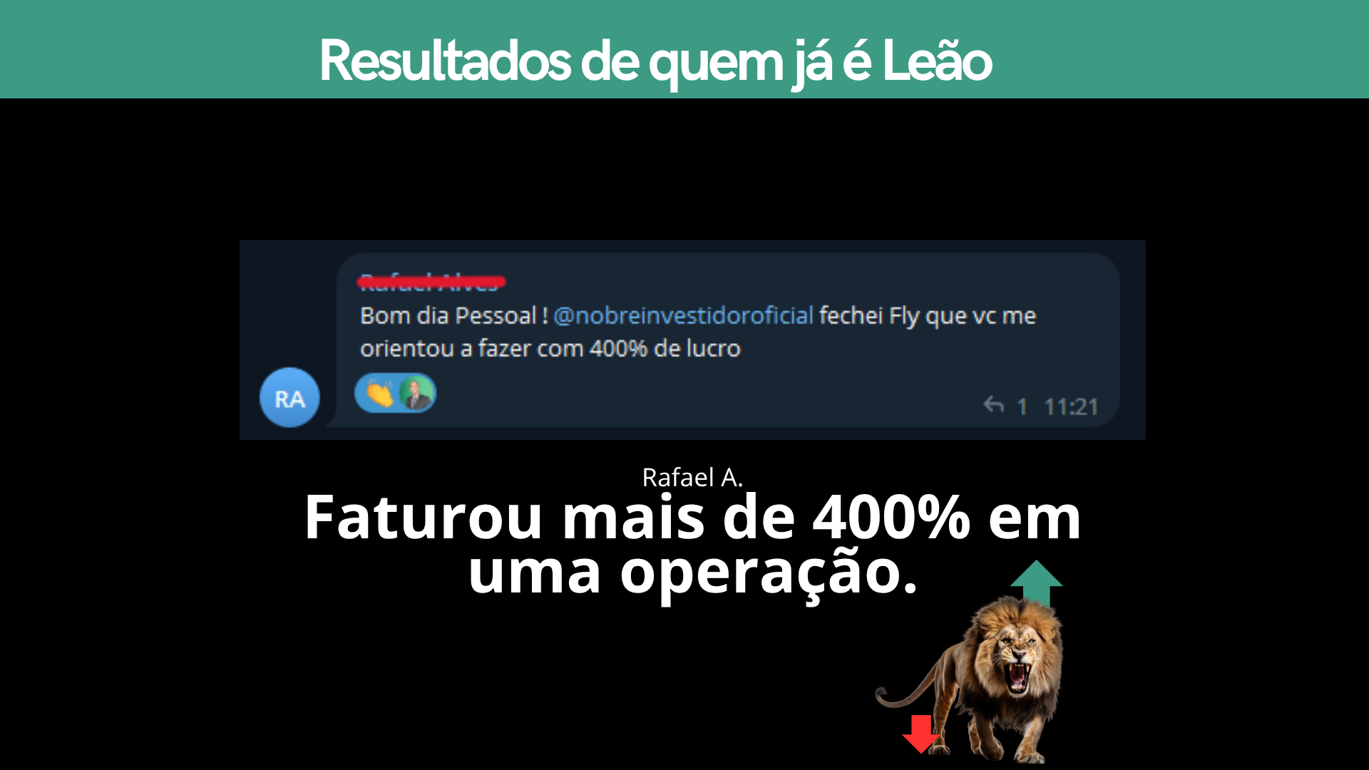 Print real de resultado de aluno do CEO