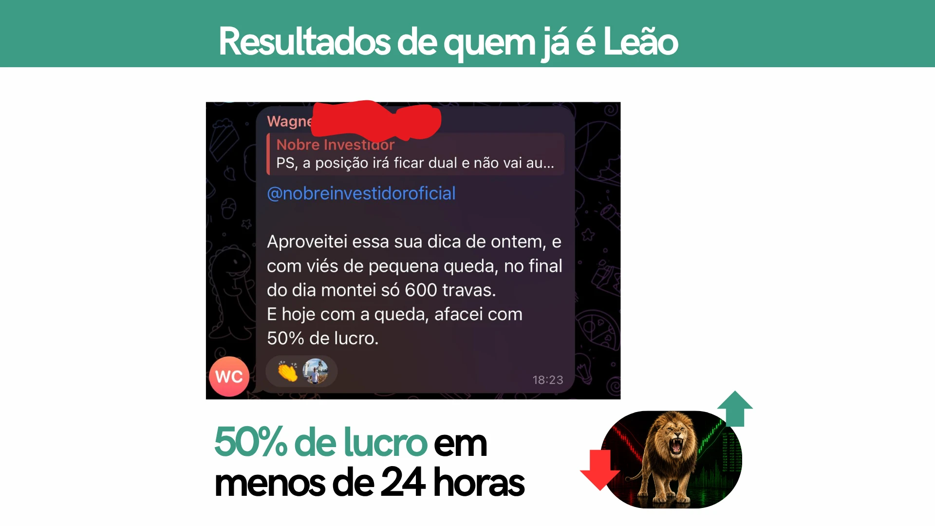 Print real de resultado de aluno do CEO